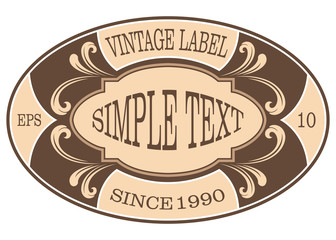 vintage label