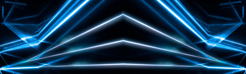 Abstract background neon with lines and glow