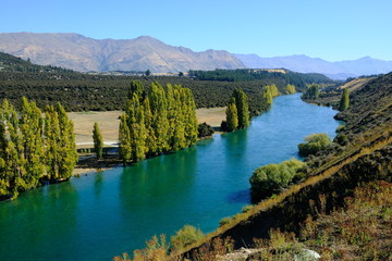 Clutha River near Wanaka, Otago, New Zealand