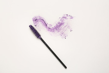 Mascara on white background