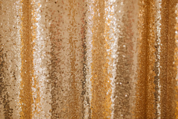Golden Sequin Texture Background Glitter Pattern
