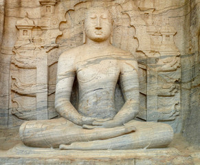 sitting Buddha sculpture
