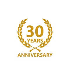 Anniversary icon. Anniversary decoration template