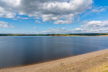 The dam of the Derwent Reservoir, County Durham, England, UK