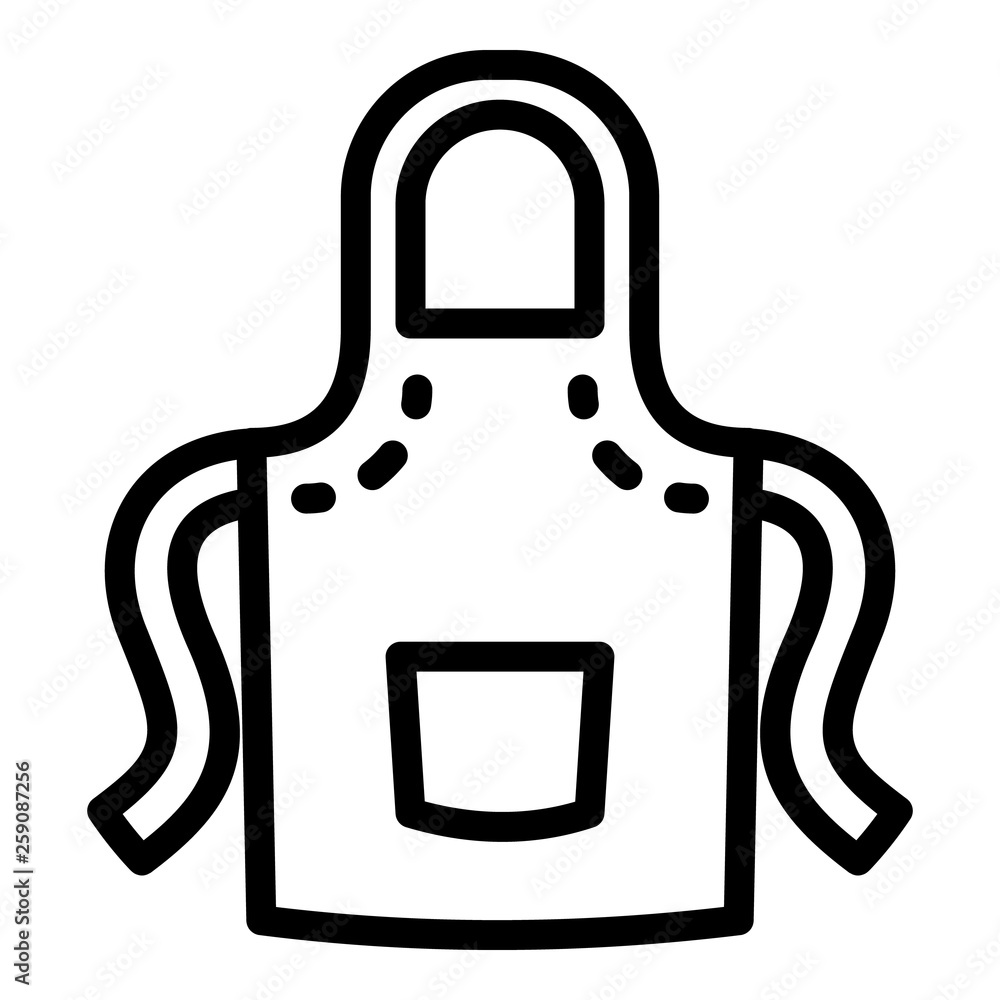 Poster anvil apron icon. outline anvil apron vector icon for web design isolated on white background