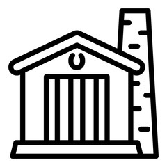 Smithery icon. Outline smithery vector icon for web design isolated on white background