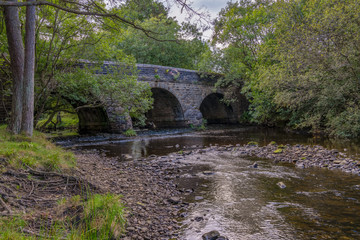 Fototapeta na wymiar Stone bridge over the River Derwent in Baybridge, County Durham, England, UK