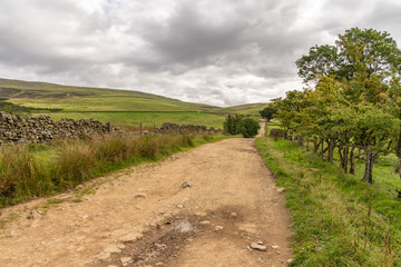 Fototapeta na wymiar North Pennines landscape on the way between Dufton and High Cup Nick in Cumbria, England, UK