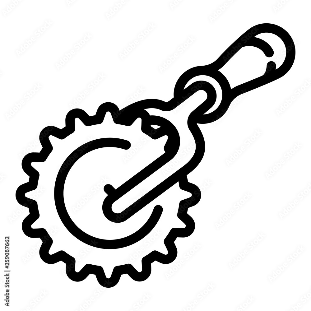 Poster apiary wheel tool icon. outline apiary wheel tool vector icon for web design isolated on white backg