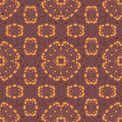 Moroccan seamless pattern. It combines Moorish, Arabic and a mix of Berber styles. Palette 