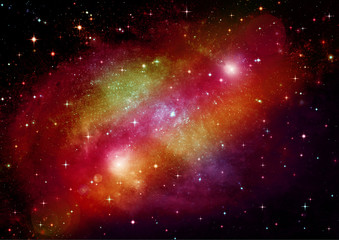 Fototapeta premium galaxy in a free space