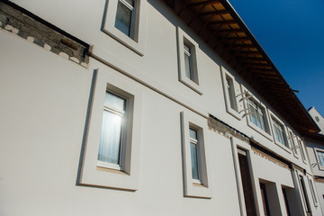 Large two-storey white country house