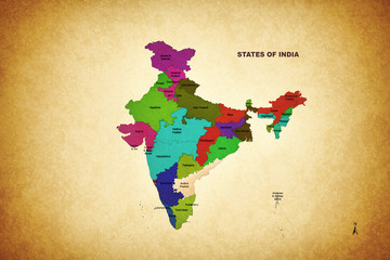 INDIA MAP,STATE OF INDIA