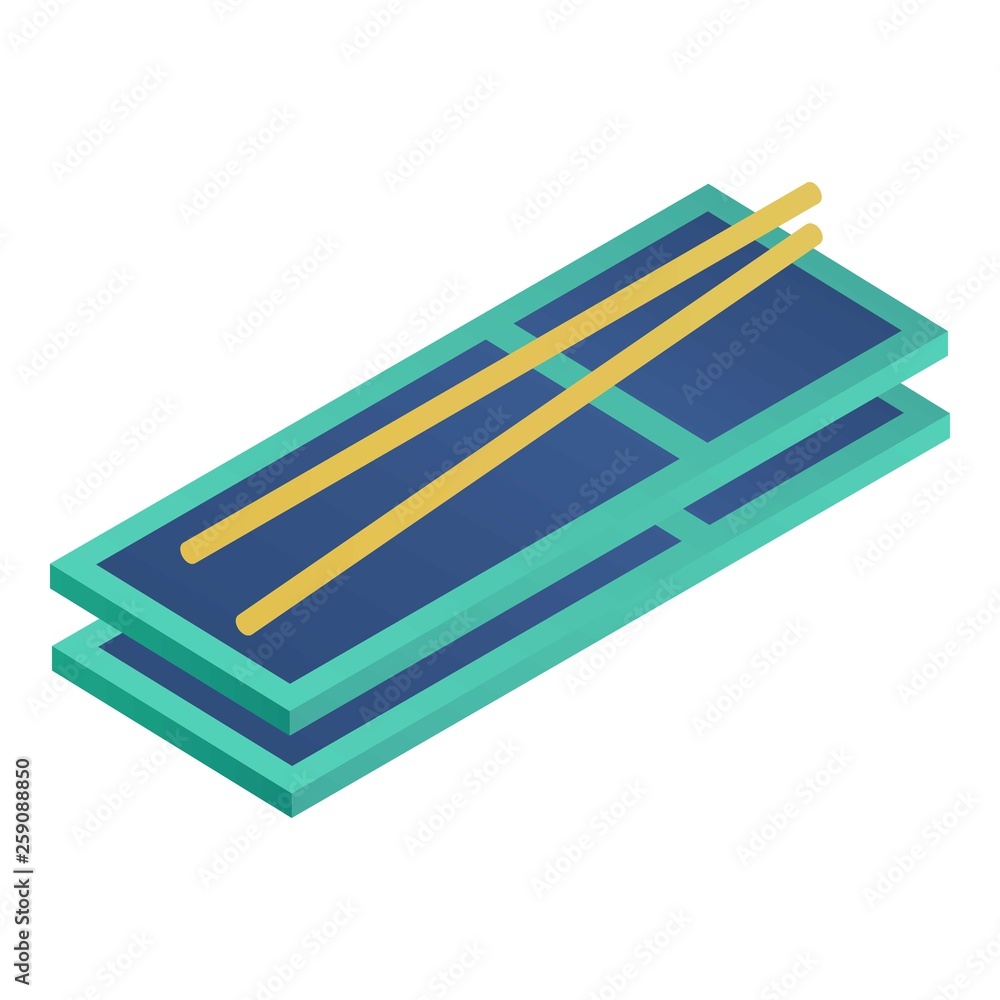 Poster piece of scaffold icon. isometric of piece of scaffold vector icon for web design isolated on white 
