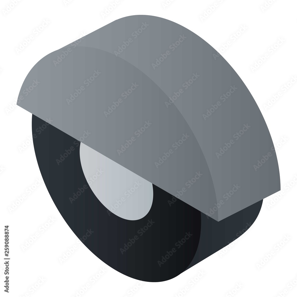 Poster scaffold wheel icon. isometric of scaffold wheel vector icon for web design isolated on white backgr