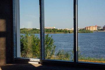 House without interior decoration. Repair, decoration works