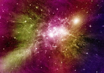 galaxy in a free space