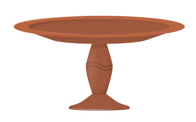 Ceramic pottery. Beautiful clay vase with decorative ornament.