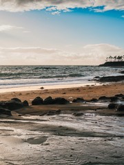 San Diego Coastline With Pacific Ocean Waves