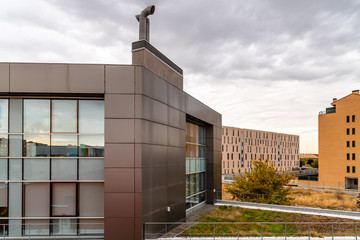 Modern architecture office building exterior view