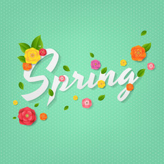 Spring Poster With Text