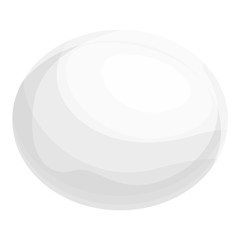 Clean lychees icon. Cartoon of clean lychees vector icon for web design isolated on white background