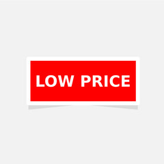 sticker label low price