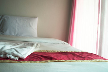 Fototapeta na wymiar pillows on a bed