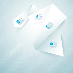 Abstract paper background. Vector illustration for your business presentation