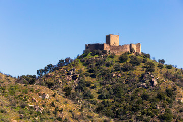 Fototapeta na wymiar Belver Castle in Portugal