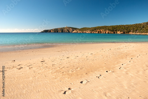 Spiaggia Di Tuerredda Sardegna Italia Stock Photo And