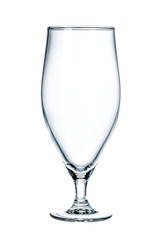 Empty beer glass. Isolated on white background