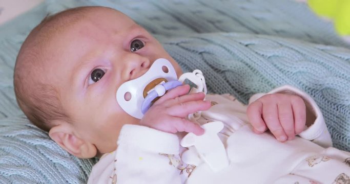 Baby with pacifier