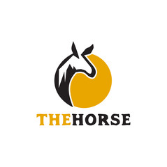 Horse logo icon vector template