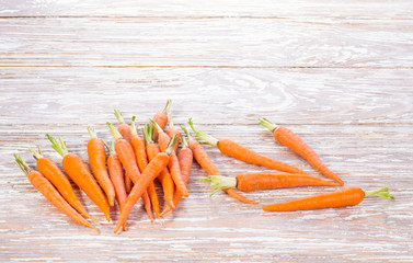 group of vegetables on wooden background