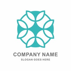 Geometric Circle Stars Pattern Flowers Morocco Interior Motif Decoration Business Company Stock Vector Logo Design Template