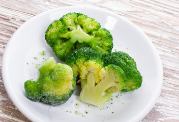 in plate diet food boiled broccoli