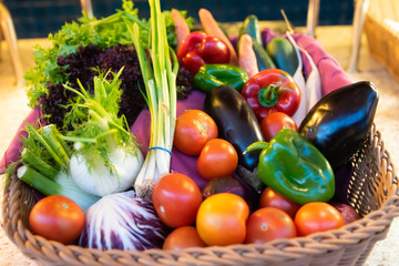 varied vegetable basket