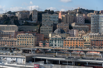 panoramic view of the city of Genoa