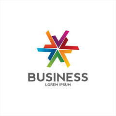 Obraz premium circle vortex logo design business company