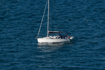 boat in the Mediterranean sea