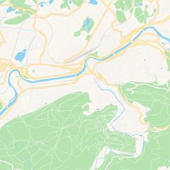 Fototapeta na wymiar Karlovy Vary, Czechia printable map