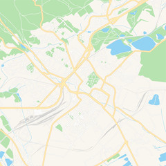 Fototapeta na wymiar Chomutov, Czechia printable map