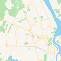 Narva, Estonia printable map
