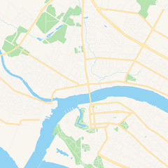 Fototapeta na wymiar Parnu, Estonia printable map