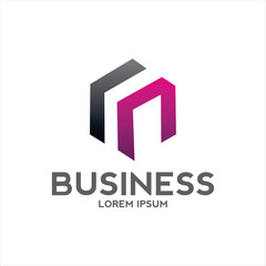 unique box with m letter logo