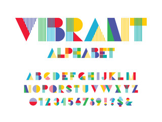 Fototapeta Vector of modern abstract alphabet design obraz