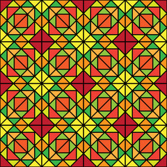 Seamless geometric pattern. Seamless modern abstract background of geometric shapes. Mosaic geometric background. Template for your design tile, wallpaper, fabric, textile, cover