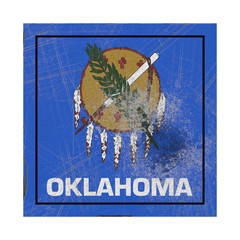 Old Oklahoma State flag