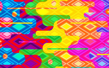 The background of the multi-colored rhombic. Suitable for the background of mobile phones